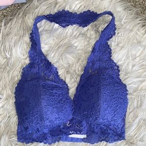 NWOT Xhiliration Lace Halter Bralette